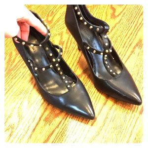 Banana Republic Studded Black Heels 6.5